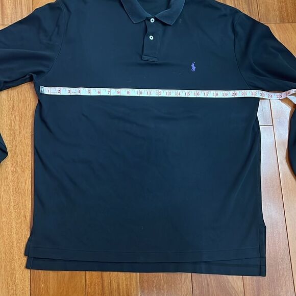 Polo Ralph Lauren long sleeve cotton polo black size L - Picture 5 of 6